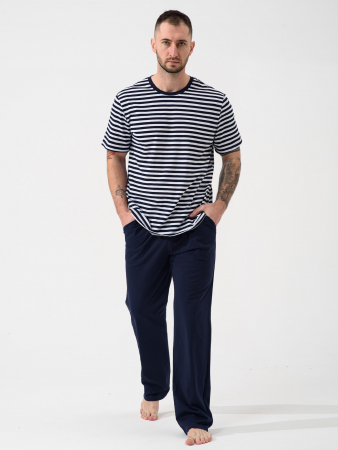 Мужская пижама "Полоса" 2440-К / Синий