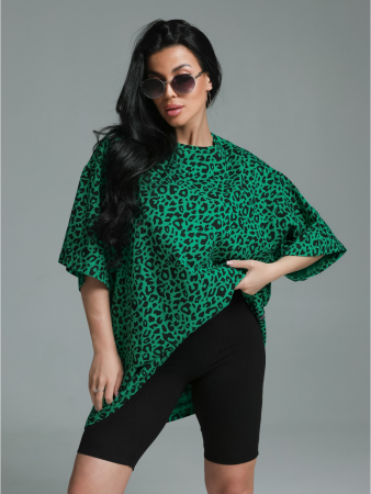 Женская футболка Ирбис / Зеленый