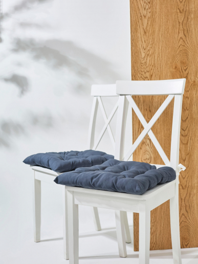 Кухонная подушка на стул (габардин) арт.GB40 / Графит