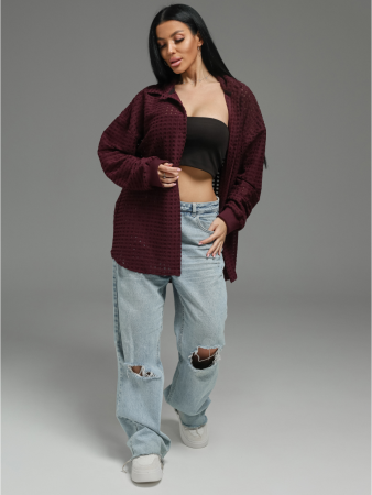 Женская рубашка Стелла / Бордо