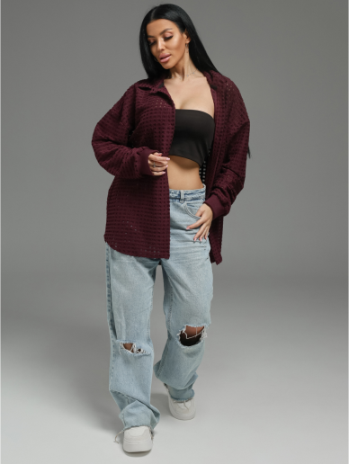 Женская рубашка Стелла / Бордо