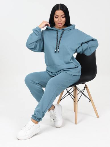 Костюм женский Домиан / серо-голубой