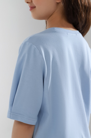 Футболка для девочки Гретта-4 / светло-голубой