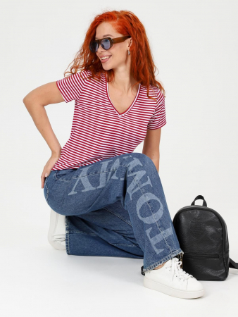 Женская футболка Лимона / Бордовый