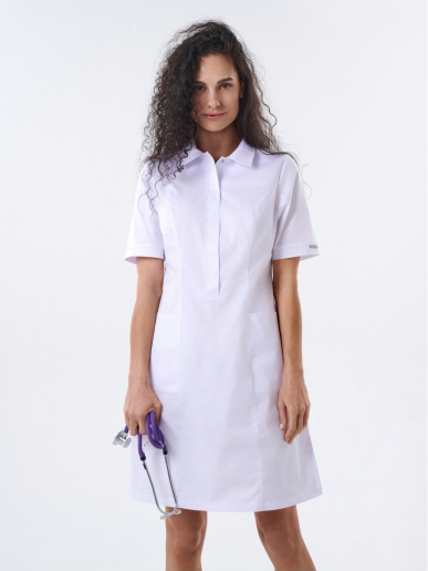 Платье медицинское женское 235.0 / Белый