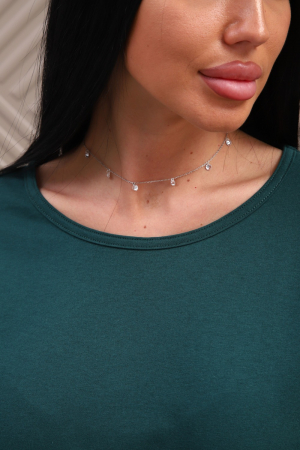 Женская туника 29537 / изумрудный