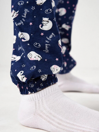 Детская пижама с брюками "Кисонька" короткий рукав