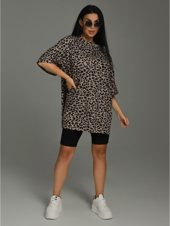 Женская футболка Ирбис / Кофе