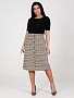 Юбка женская Магда / клетка бежевый