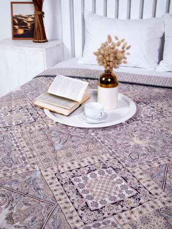 Одеяло-покрывало поплин лен 300 гр/м2