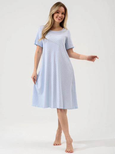 Женская сорочка "Шарм" 2433-Рн / Голубой