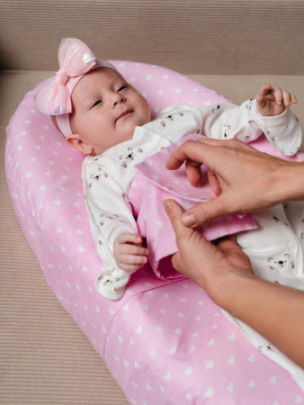 Подушка c эффектом памяти «Baby-Люлька» / сердечки