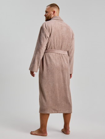 Халат мужской Комфорт-4 / серо-бежевый