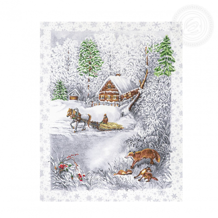 Набор полотенец рогожка / Студеная пора