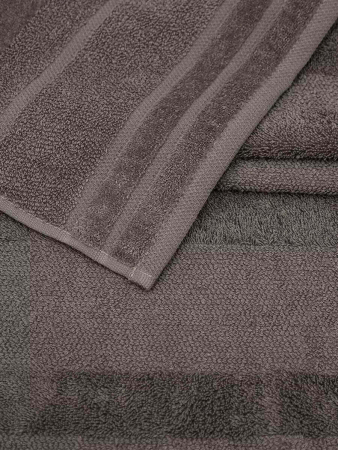 Махровое полотенце УЗ Софт м7019_11 / серое