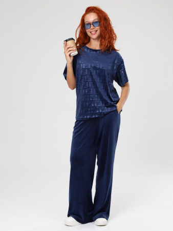 Женский костюм Элнора-Жаккард / синий