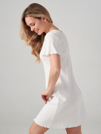 Женская сорочка "Ажур" 2419-Рн / Молочный