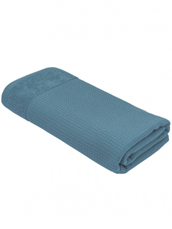 Махровое полотенце УЗБ Дабл м7736_09 / аква