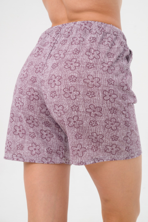 Шорты женские из кулирки Дачница / Бордо макси