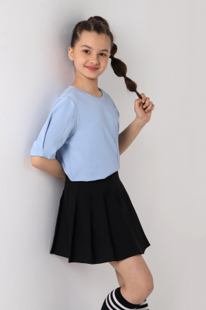 Футболка для девочки Гретта-4 / светло-голубой