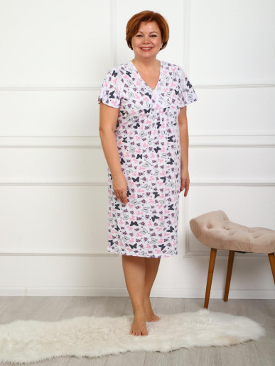 Женская сорочка Гелия / розовый