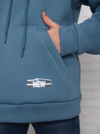 Толстовка детская Рэмзи - man / серо-голубой