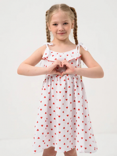 Детский сарафан "Аленушка" / Белый