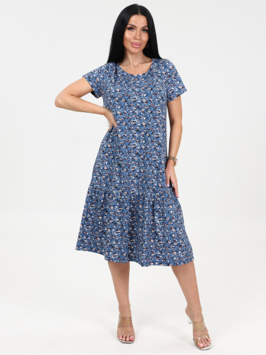 Женское платье М-996 / Цветок синий