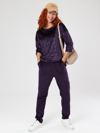 Женский костюм Вениса-Жаккард / сливовый