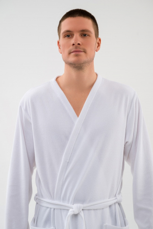 Халат мужской из махры Ренат / Белый