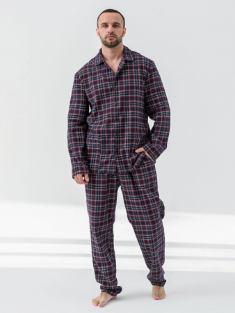 Мужская пижама "Добрый вечер" 2162-Ф / Синий