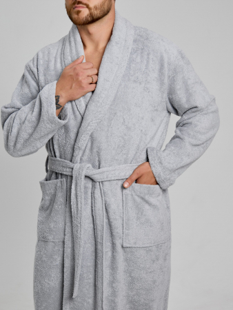Халат мужской Комфорт-4 / светло-серый