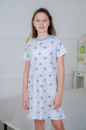 Ночная сорочка детская Ласка / овечки голубой