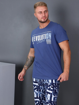 Мужская пижама Революция-man / синий