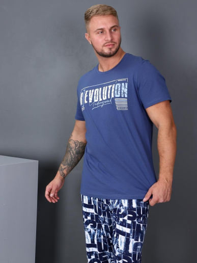 Мужская пижама Революция-man / синий