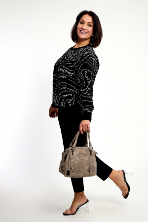 Женский свитшот 88132 / черный