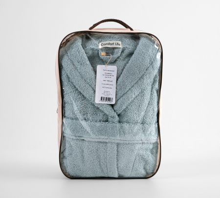 Халат махровый Комфорт / Мятный