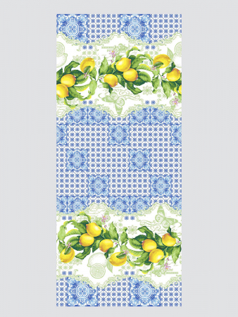 Полотенце банное вафельное Лимончелло 1