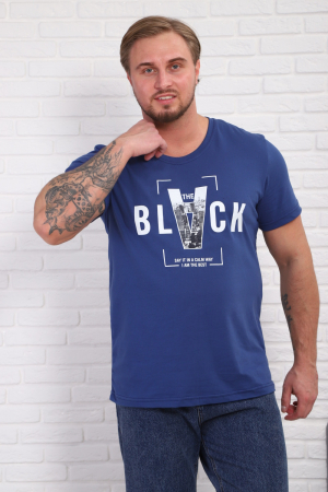 Мужская футболка 88148 / индиго