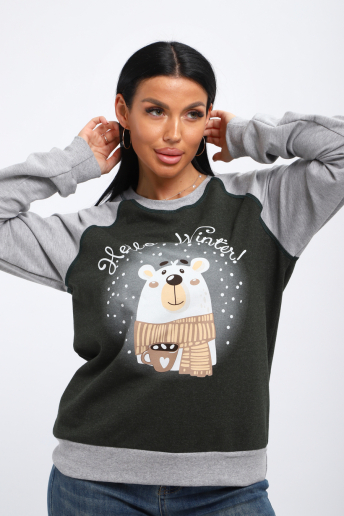 Женский лонгслив Гамми / Хаки