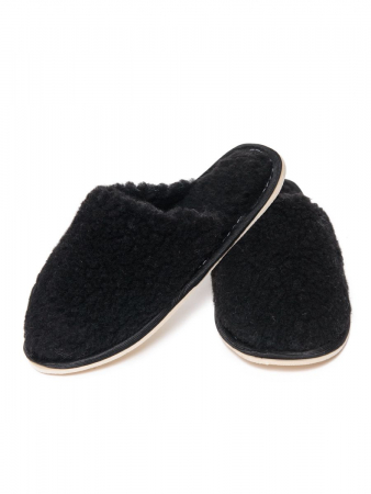 Тапки меховые / черные