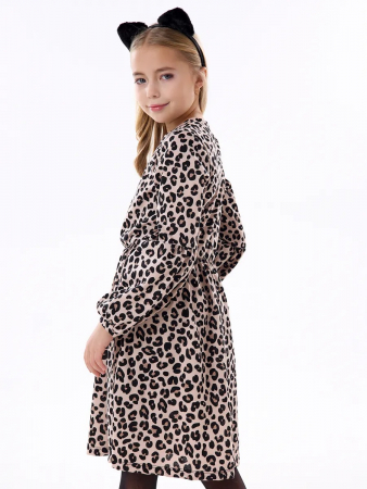 Детское платье "Фея" / Леопард