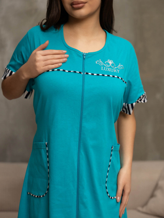 Женский халат мод.2119/1 / Петроль