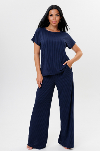 Женский костюм с брюками 2217/2 / Темно-синий