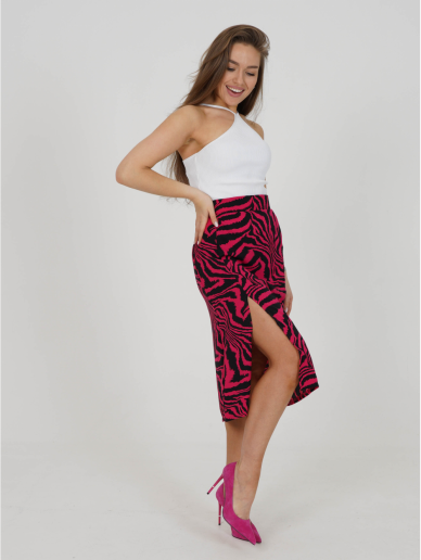 Женская юбка Хельга / Зебра фуксия