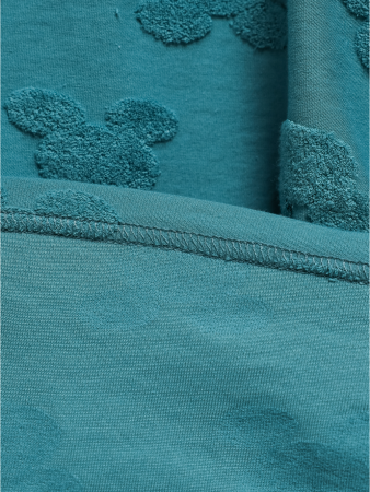 Женская футболка Ирбис / Махра, петроль микки