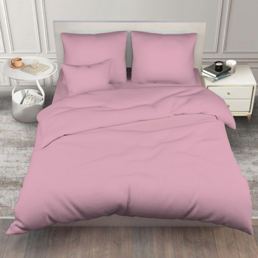 Постельное белье поплин гладкокрашеный / Пудровый розовый