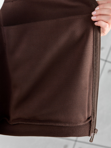 Женский бомбер Авенсис-1 / коричневый