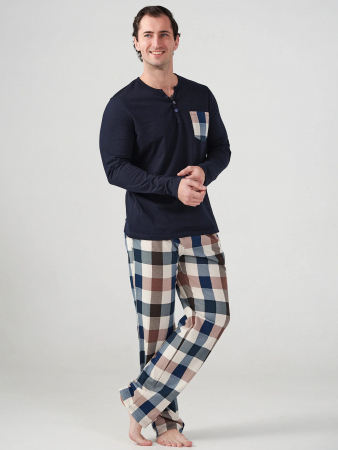 Мужская пижама "Горец" 1097-К / Темно-синий