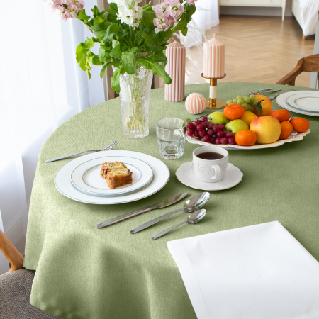 Скатерть рогожка "Волшебная Ночь" / Эвкалипт